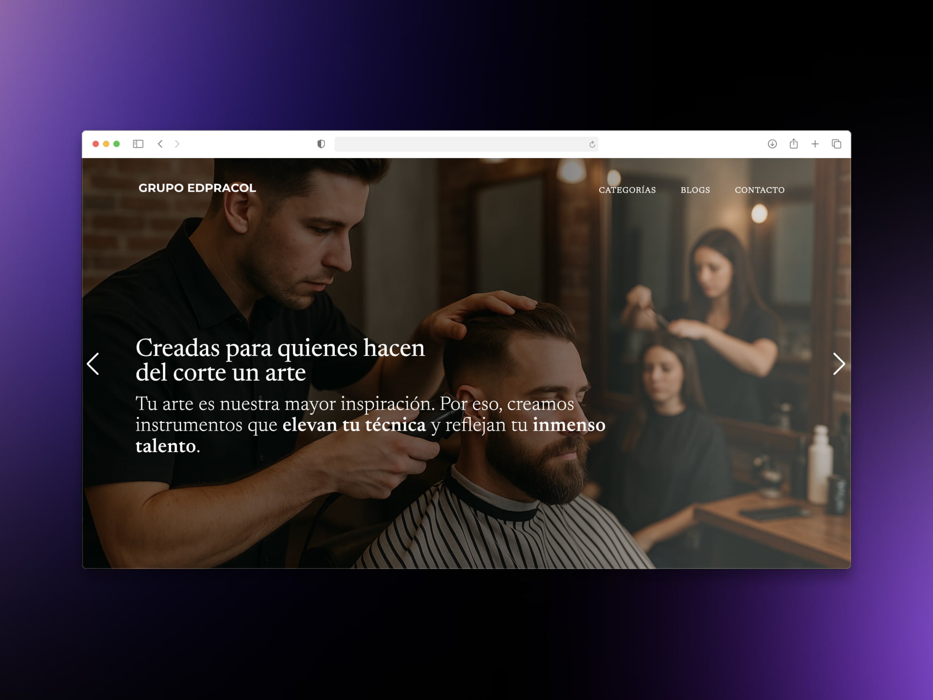 Landing Page project screenshot